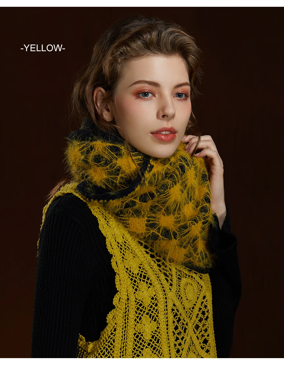 Female Scarfs Winter Wool Scarves For Women Shawl 2019 New Luxury Brand Warm Knitting Tassel Shawl Thicken Ladies Large Scarf (12)
