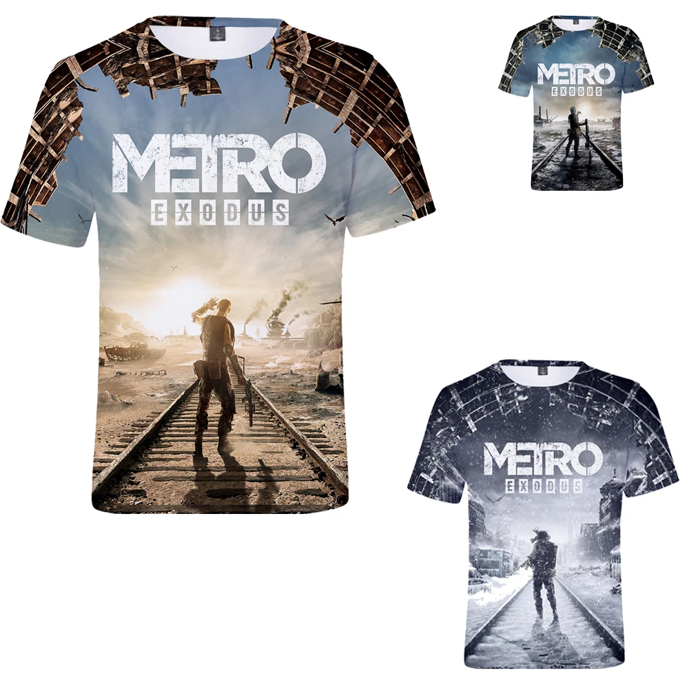 

Hot sale New Game 3D T-Shirt Metro Exodus comfortable Fashion Harajuku 3D tshirt Metro Exodus Leisure top