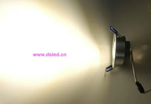 Бесплатная доставка DHL!, высокая мощность 3 Вт светодиодный встраиваемый свет, светодиодный светильник, потолочный светильник