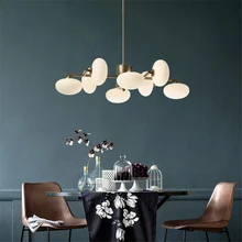 Скандинавские Лофт металлические стеклянные шаровые люстры современная столовая светодиодная Подвесная лампа для гостиной светильники подвесной светильник