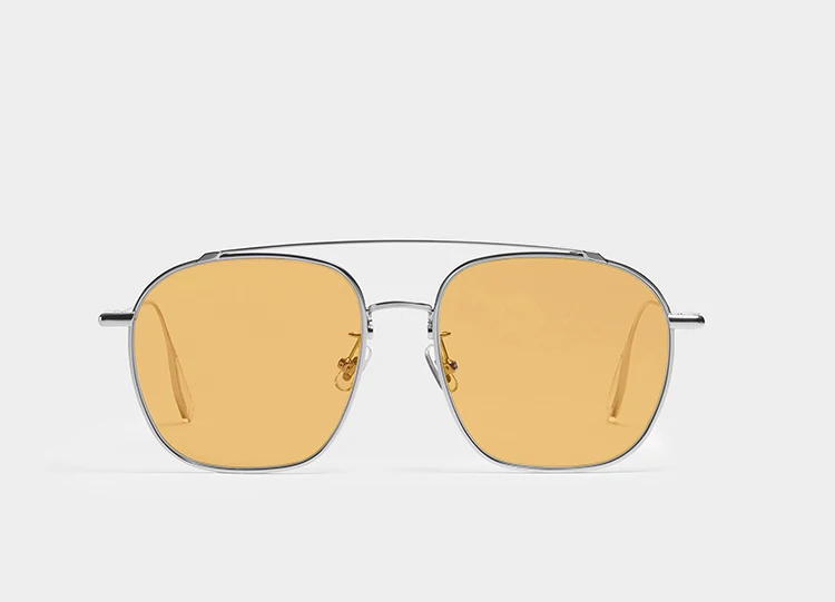 Классические модные солнцезащитные очки, нежные солнцезащитные очки Woogie, очки ночного видения, солнцезащитные очки, лягушка, зеркальные солнцезащитные очки для отдыха и путешествий - Цвет линз: yellow