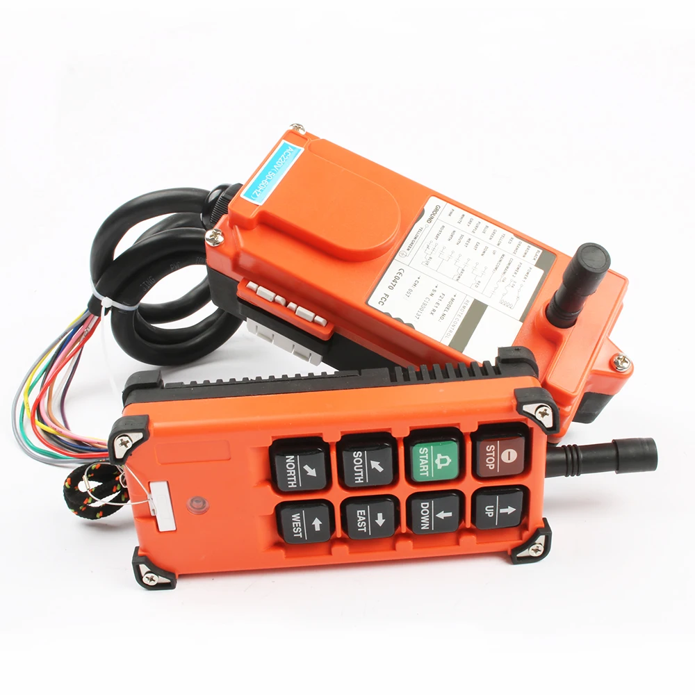  Wireless Industrial remote controller switches Hoist Crane Control Lift Crane 1 transmitter + 1 rec