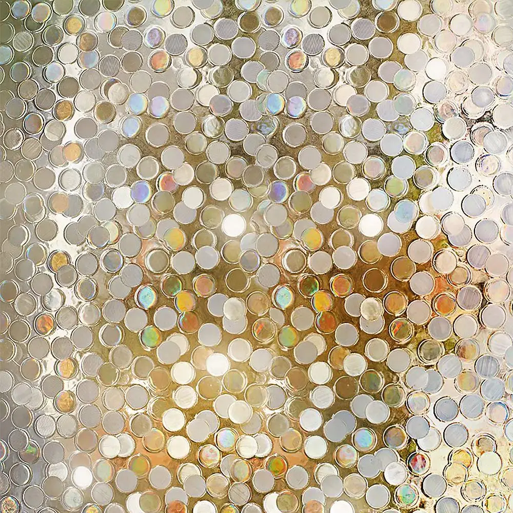 

Funlife 3D No Glue Privacy Decorative Window Film Static Cling Window Film Circles Pattern Glass Film Home Decoration