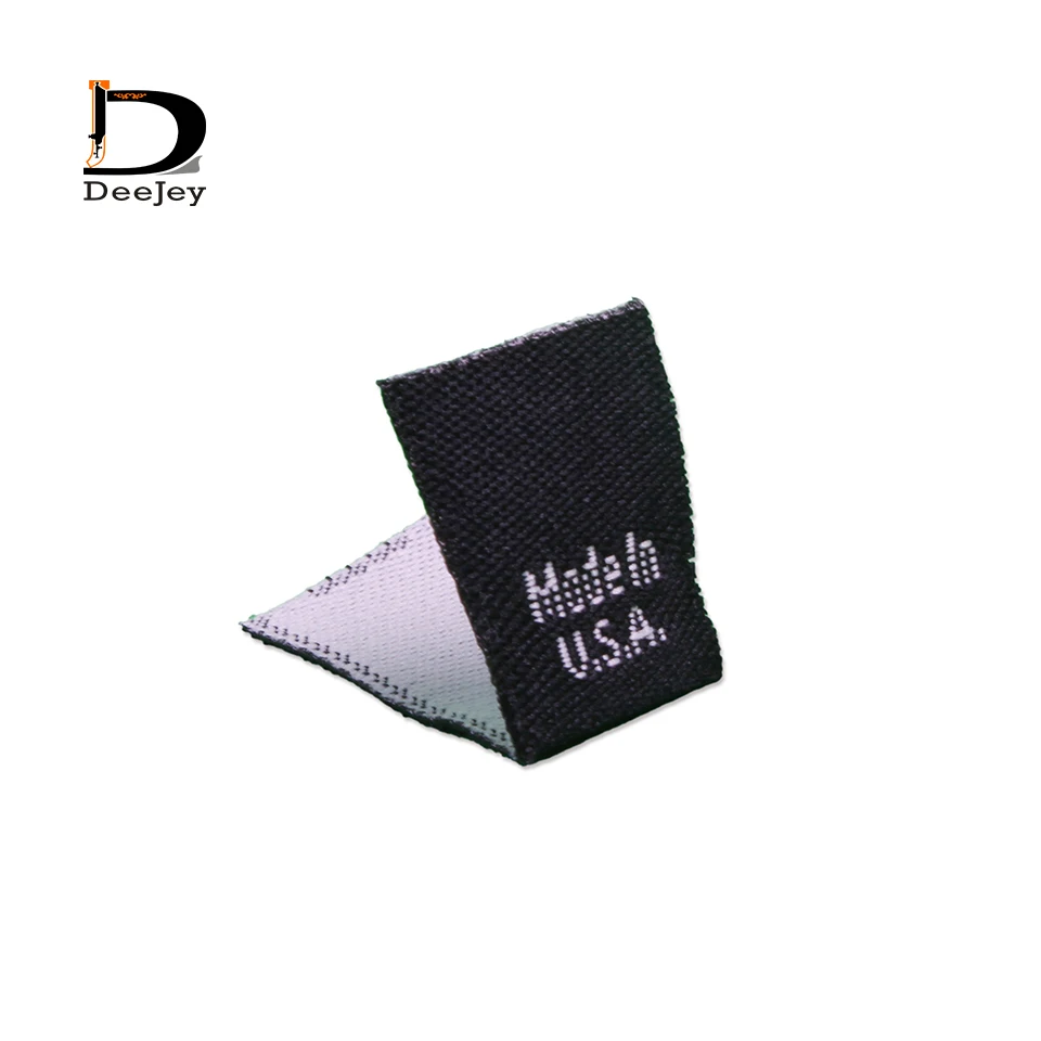 Woven Clothing Tags Made In China Country Origin Black Label Tag 15x20mm Center Folded Labels 150pcs Lot - Garment Labels - AliExpress