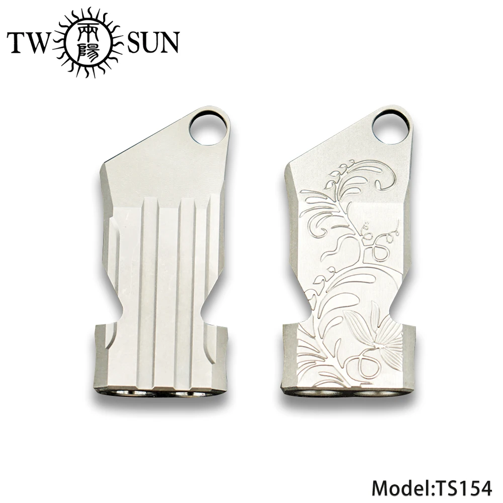 

TWOSUN TC4 Titanium Double Pipe Whistle Lifesaving Survival SOS Emergency Escape tool Outdoor Survival tool Portable EDC TS154