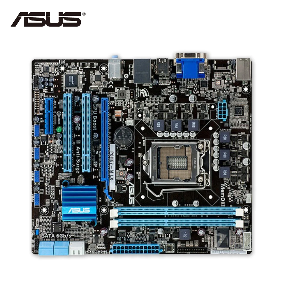 

Asus P8H67-M LX Desktop Motherboard H67 Socket LGA 1155 i3 i5 i7 DDR3 16G SATA3 uATX On Sale