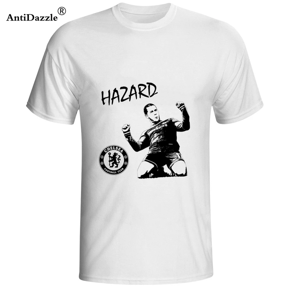 Antidazzle Chelsea плеер Eden Hazard Мужская и женская модная футболка хлопковая Футболка с