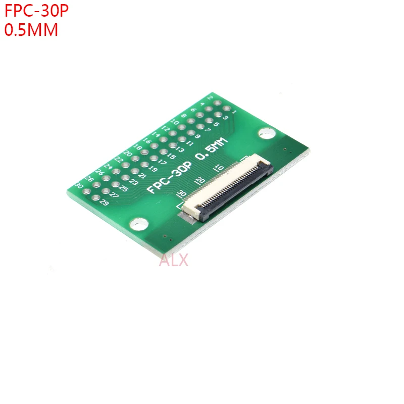 2PCS FPC-30PIN CABLE PITCH 0.5MM TO DIP 2.54MM SMT adapter PCB BOARD FFC 30P FPC 30Pin connector WIRE DIP30 Converter | Обустройство