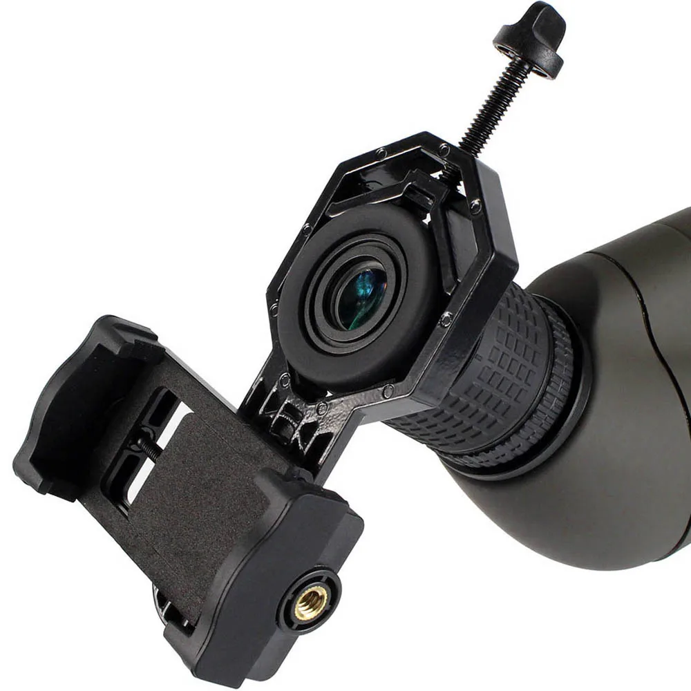 

Asika 20-60x80 Zoom Spotting Scope Nitrogen Filled IPX7 Waterproof Comfortable Angled Eyepiece CellPhone Mount Adapter M0058B+32
