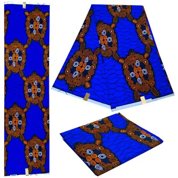 

6 Yards African Wax Prints Fabric Polyester Fabric Nigeria Cloth Wax Prints African Fabric For Dress