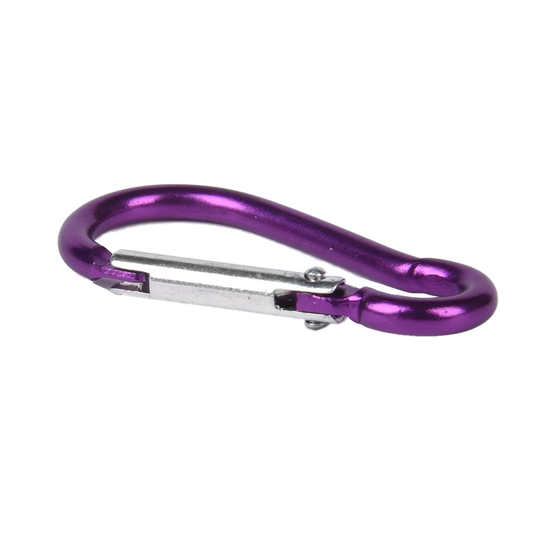 Aluminum Carabiner Camp Snap Hook Keychain Hiking Purple x 6aluminum