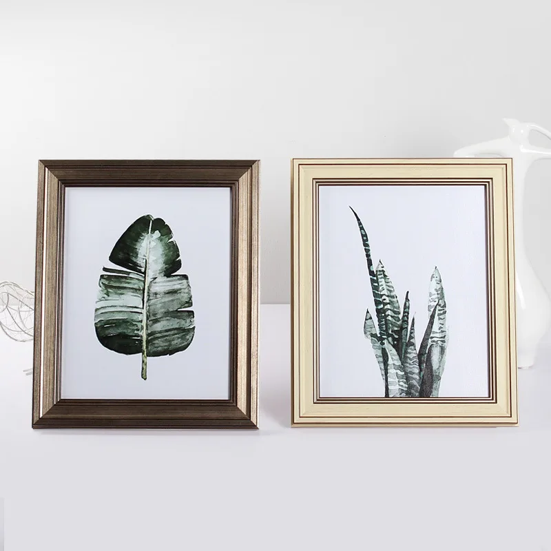 

5/6/7/8/10 Inch American Style Photo Frames Golden Color Tabletop Resin Frames DIY Sofa Wall Hanging Picture Frame porta retrato