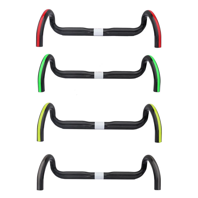 

FCFB Carbon Handlebar Road Bike Parts Top Carbon Fiber Road Bike Handle bar for Bicycle Steering-wheel Glossy