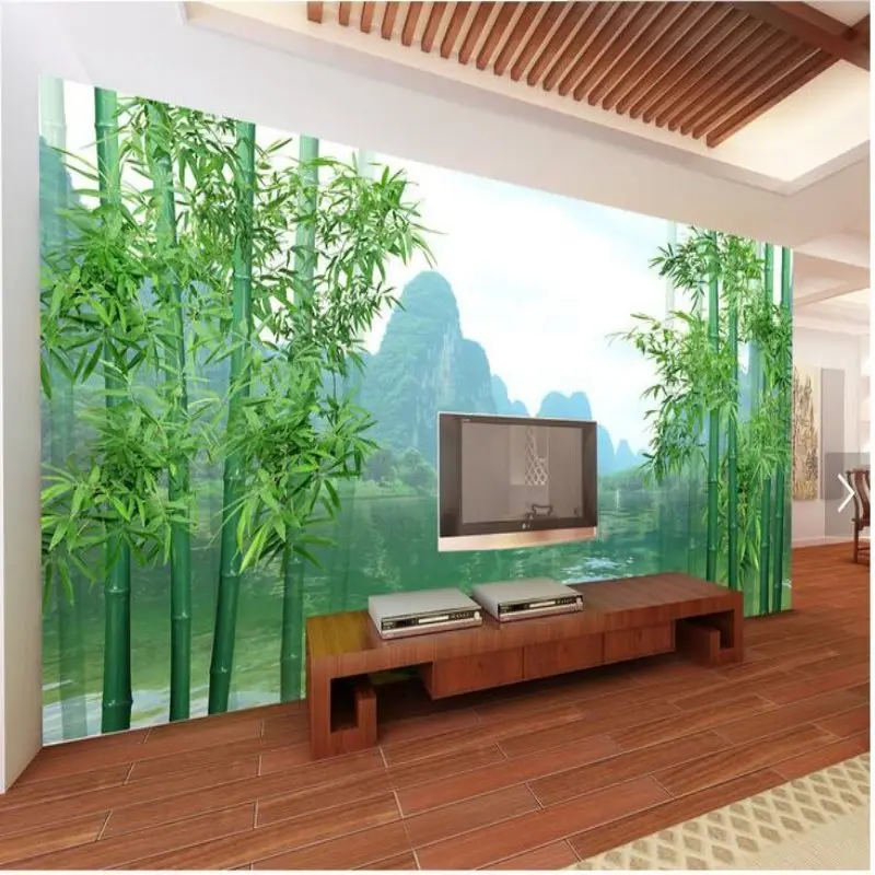

3d wallpaper custom mural 3d room wallpaper Bamboo forest landscape painting TV setting wall 3d wall murals wallpaper