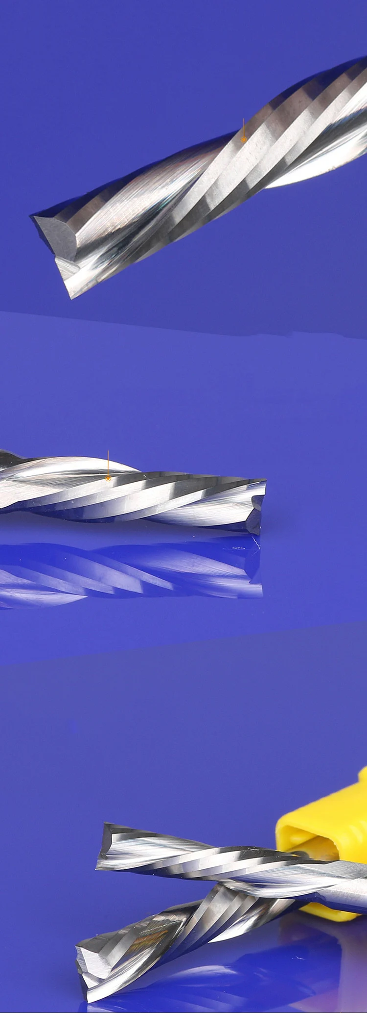 1 шт. SHK нож "Gong" 5/6/8/10 мм двойной 2 флейты опускающимся лезвием Спираль Концевая фреза Левый ручной резак бит для пластиковых ПВХ акриловый для обработки дерева и ДСП бит
