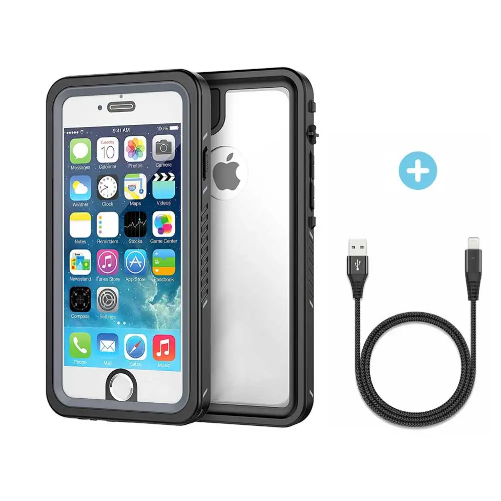 Waterproof Case for iPhone 6 Plus/ 6S Plus - Underwater Full Body Clear Protective Cover with Military Tested Shockproof Design |