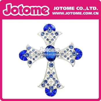 

100pcs/lot Crystal Cross Wedding Pin Fashion Women Jewelry