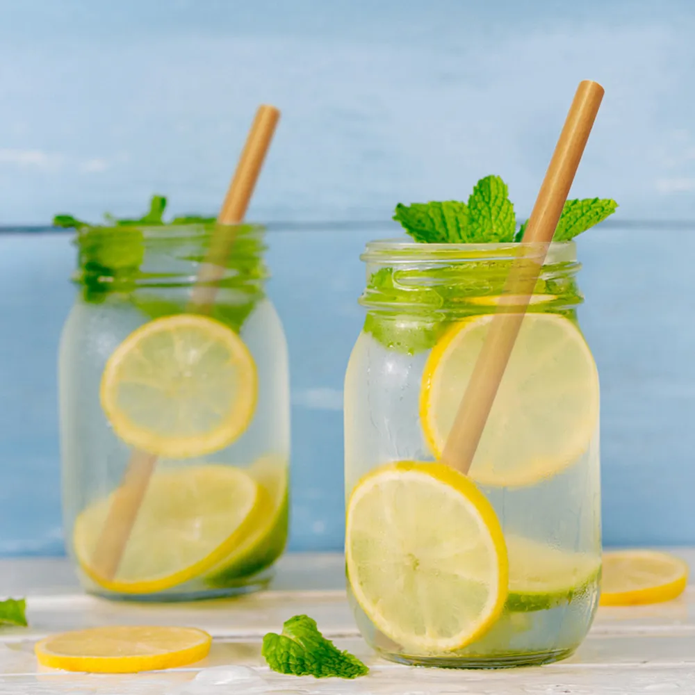 

1Pc Organic Bamboo Drinking Straw Party Birthday Wedding Reusable Biodegradable Straws Wooden Tableware Cutlery Safe Home Decor