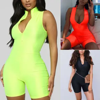 

Women's Clubwear Holiday Summer Mini Jumpsuit Playsuit Romper Beach Shorts