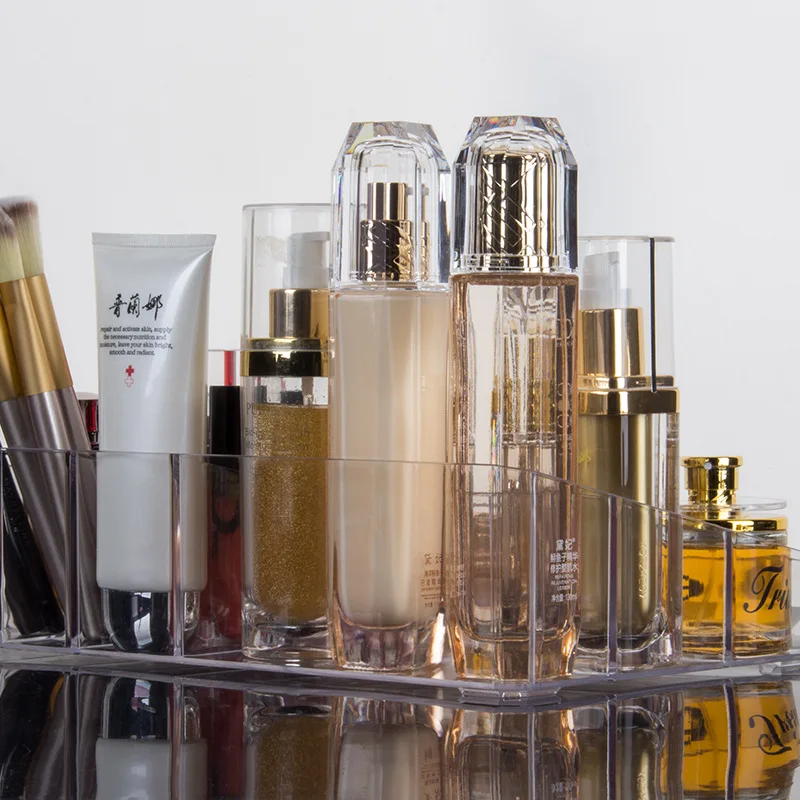 QQJJ Acrylic Portable Transparent Makeup Storage Box Lipstick Holder Organizer Nail Polish Display Stand Storage Organizer type QQJJ Acrylic Portable Transparent Makeup Storage Box Lipstick Holder Organizer Nail Polish Display Stand Storage Organizer type