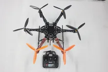F05114-AB F550 Hexa-Rotor Air Frame FlameWheel Kit RTF Drone Assembled with Landing Gear Radiolink 6CH TX&RX NO Battery Adapter