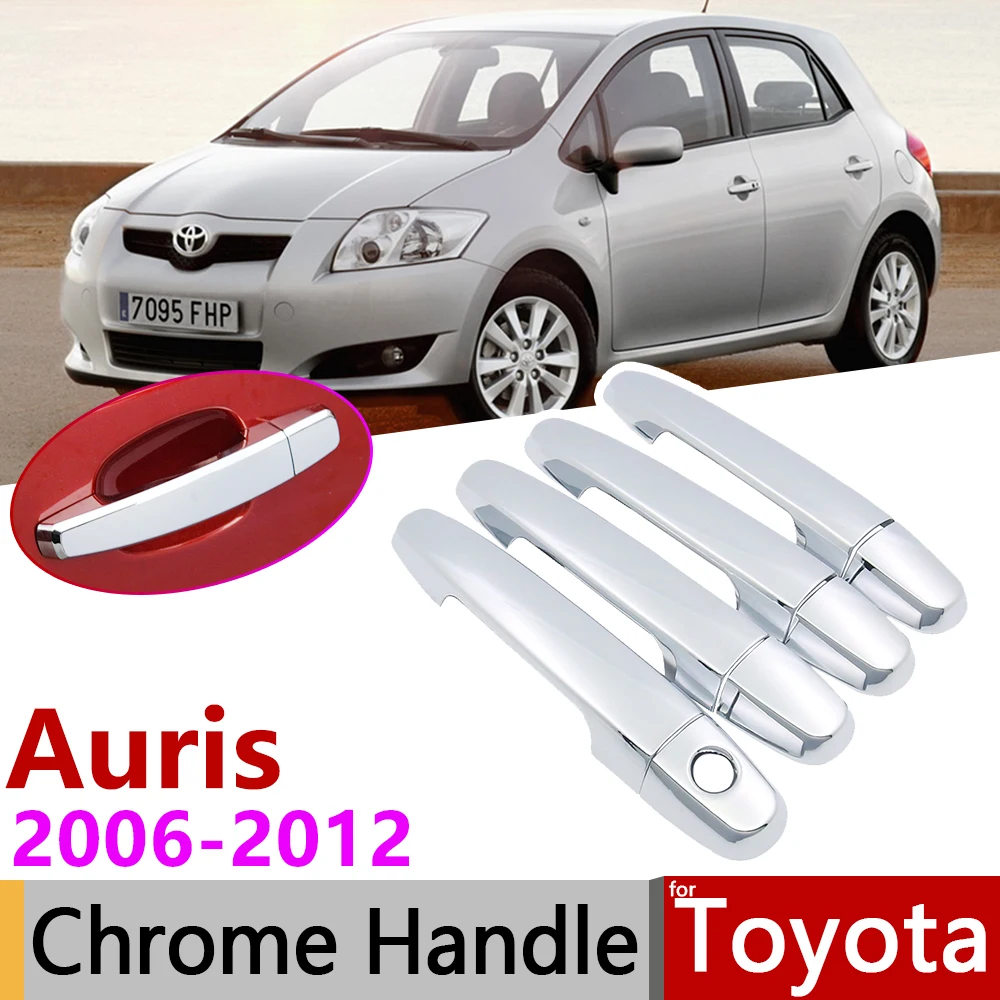 Хромированная крышка дверной ручки для Toyota Auris Corolla Blade E150 2006 ~ 2012 автомобильные