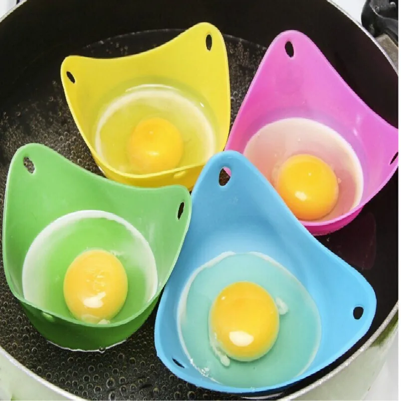 Silicone Egg Poacher Poaching Pods Egg Mold Bowl Rings Cooker Boiler