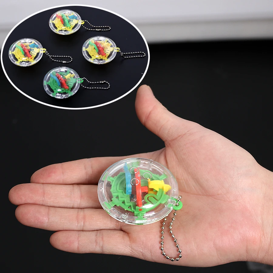 

30 Barriers Mini Ball Maze Intellect 3D IQ puzzle enfant brain teaser Magic Labyrinth Spherical educational toys for children