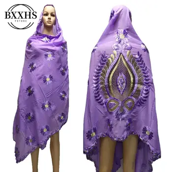 

African women scarf muslim embroidery cotton scarf hijab scarf big size scarf for shawls