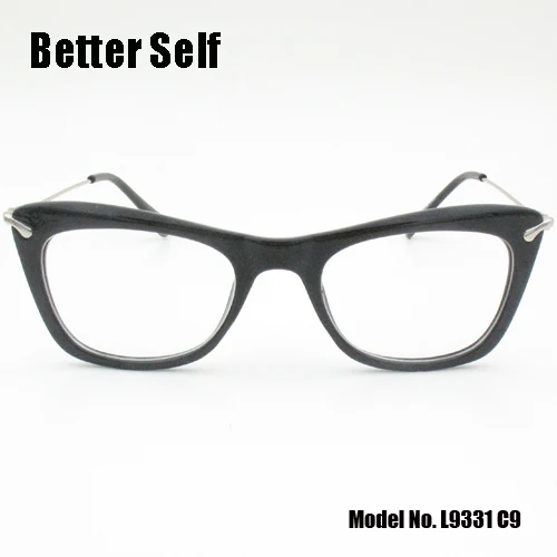Беттер Селф L9331 винтажная оправа кошачий глаз брендовая дизайнерская прозрачная линза очки женские очки класс PC очки - Цвет оправы: C9
