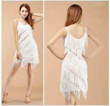 2016 High quality sexy tassel latin dance font b dress b font fringe latin dance costumes