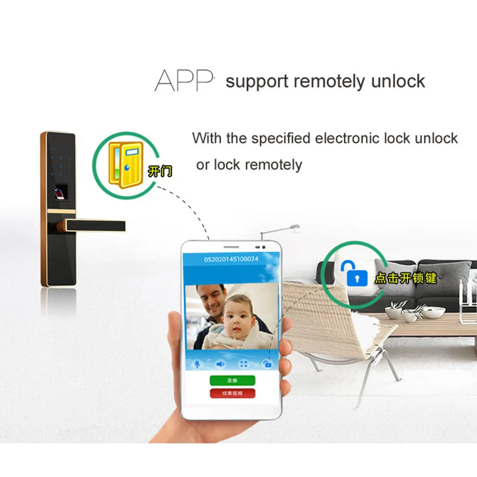  iHome4 Video Peephole WIFI Door Viewer IP Doorbell 7 Inch Screen IR Night Vision PIR Door HD Camera