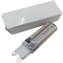 10 шт./лот G9 светодиодный светильник 3014 SMD AC 220 V 240 V силиконовый корпус светодиодный Светодиодная лампа-кукуруза 104 светодиодный s с украшением в виде кристаллов для люстр