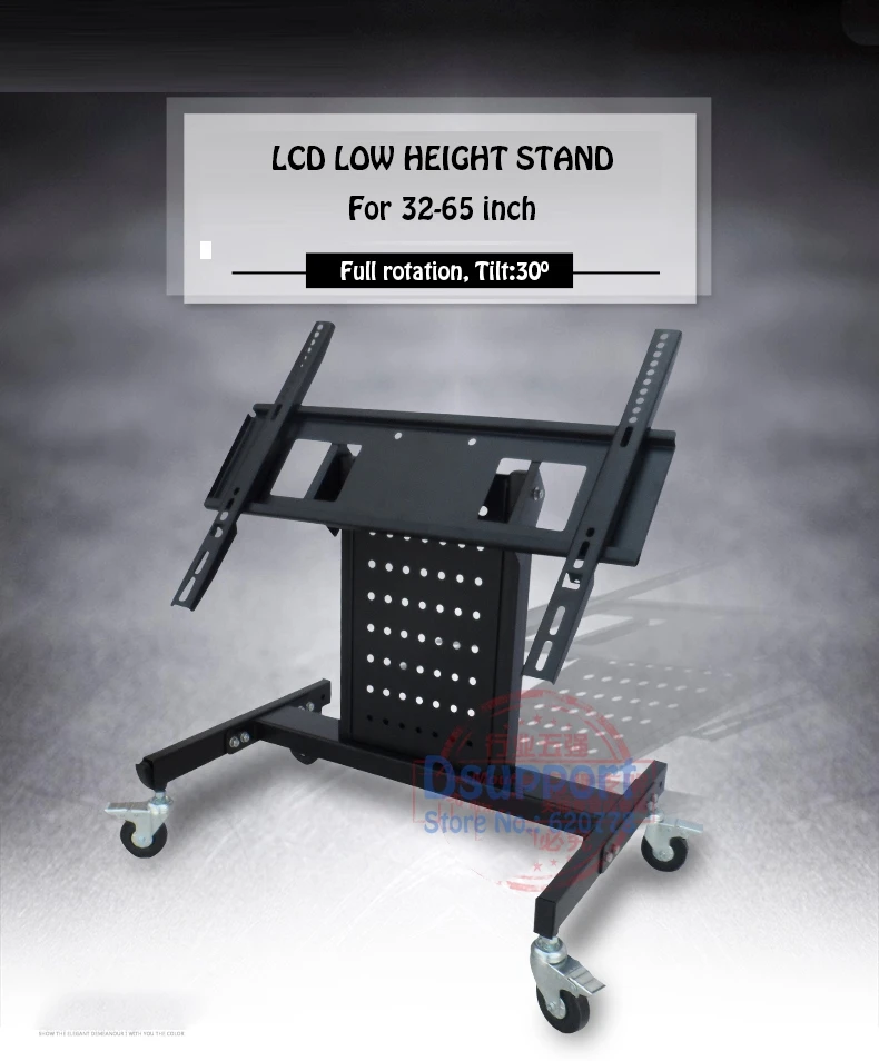 المتداول تلفزيون جبل حامل عربة 32-65 بوصة شاشة led lcd بلازما مراقب منخفضة الارتفاع حامل عربة تحميل 50 كجم المتداول تلفزيون جبل حامل عربة 32-65 بوصة شاشة led lcd بلازما مراقب منخفضة الارتفاع حامل عربة تحميل 50 كجم