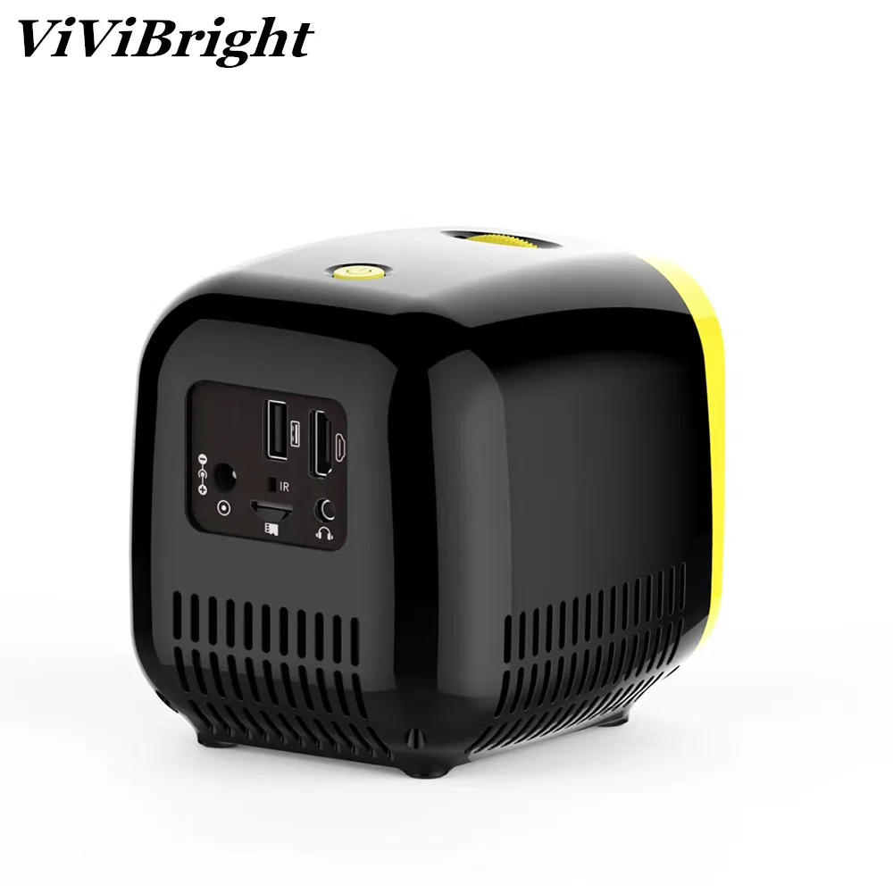 ViviBright 1080P HD мини-проектор для детей с героями мультфильмов портативный проектор Мини светодиодный Телевизор домашний мультимедийный проектор