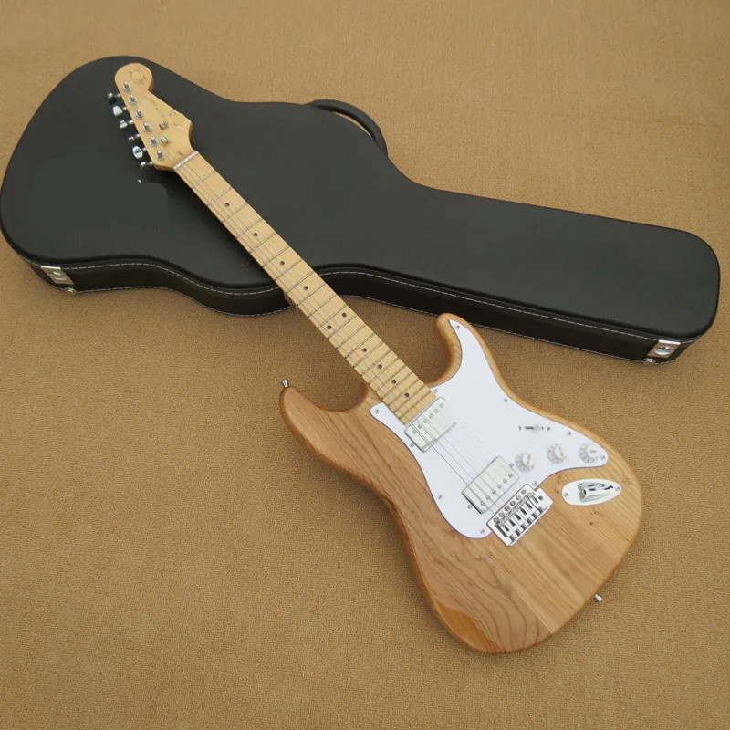 

Original color ST electric guitar, suitcase, good quality free delivery, welcome to customize