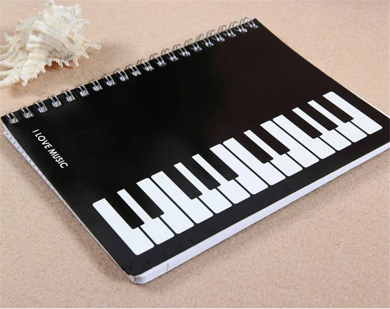 100 шт нот пианино клавиатура 32k блокнот дневник музыкальные канцелярские принадлежности