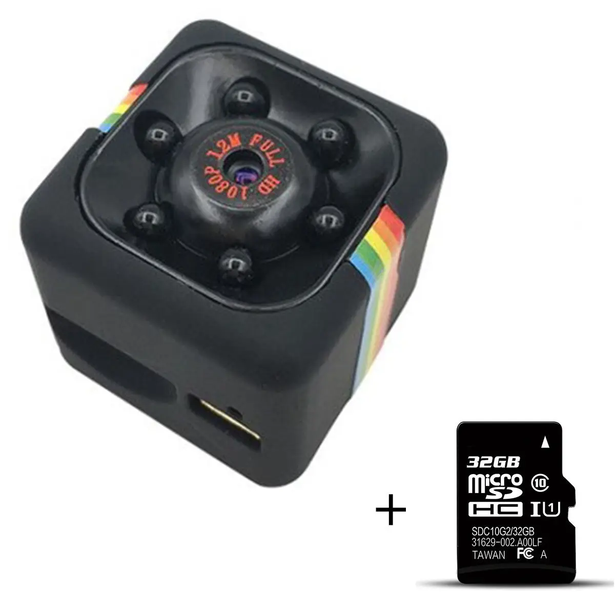 8G Card+SQ11 HD 1080P TF Card Mini Car DV DVR Camera Dash Cam IR Night