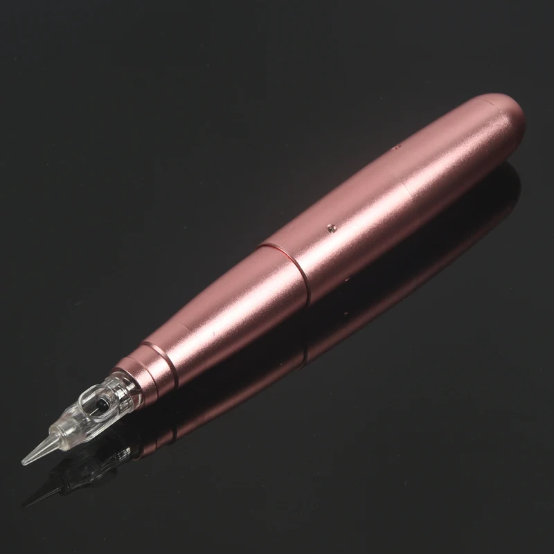 

1pcs pink Permanent Makeup Machine High quality Tattoo Gun Machine Easy Click Permanent Eyebrow Lip Contour Pen Tattoo Gun