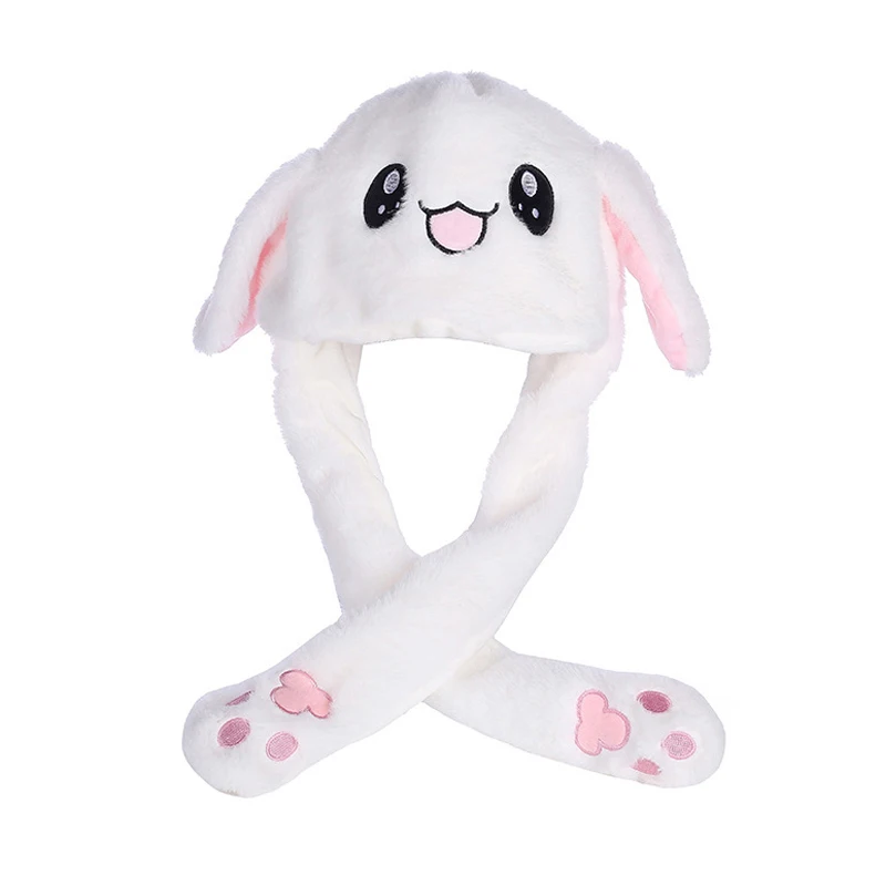 

Rabbit Ear Hat Can Move Airbag Magnet Cap Plush Toy Gifts QP2