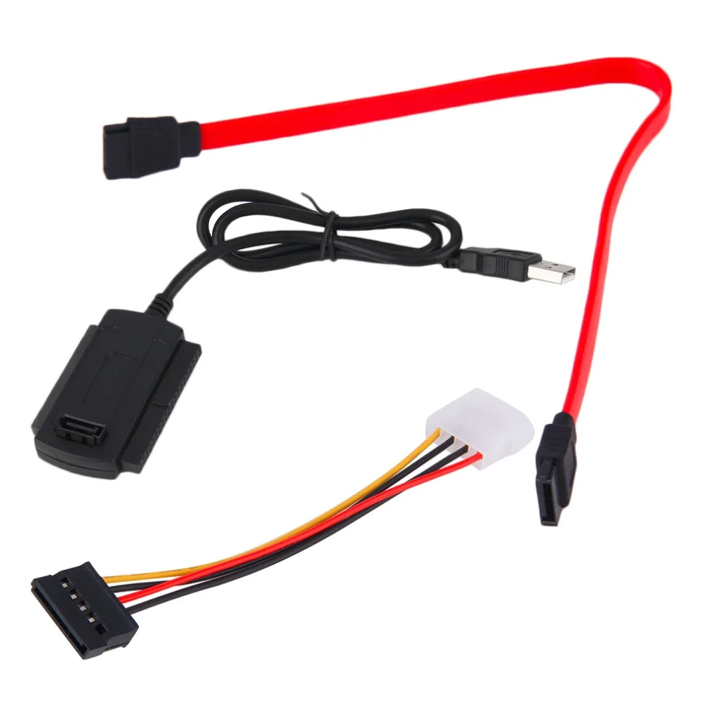 SATA/PATA/IDE Drive to USB 2.0 Adapter Converter Cable for 2.5/3.5 Hard