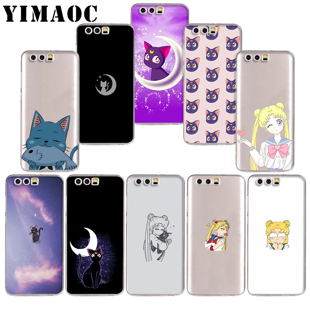 

YIMAOC 80z best Sailor Moon friends Soft TPU Case for Huawei Honor 10 9 lite 7A Pro 7C 7X 8X Nove 3 3i