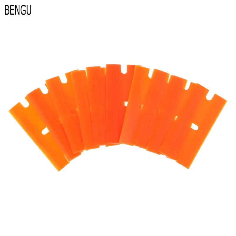 

100pcs Double Edged Blade Auto Glass Cleaning Razor Scraper Foil Film Wrapping Squeegee Vinyl Car Wrap Sticker Accessories