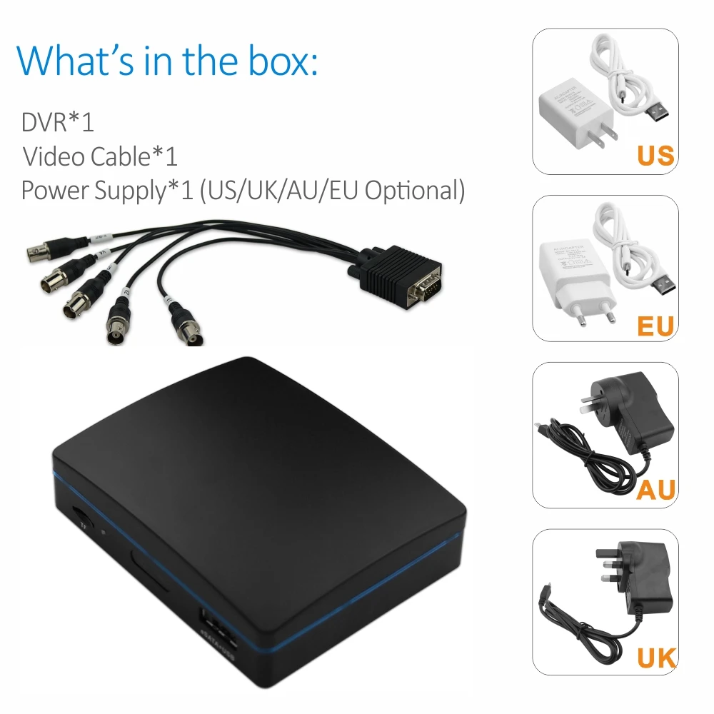 ENSTER 4CH TVI XVI CVI AHD аналоговый сетевой цифровой видеорегистратор 6 в 1 1080P супер мини-видеорегистратор XMEYE App TF карта USB HDD Запись