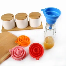 Складные гибкие мини- воронка силиконовая домашних часть жидкости кухонные приспособления, разделить нефти воронка kichen аксессуары