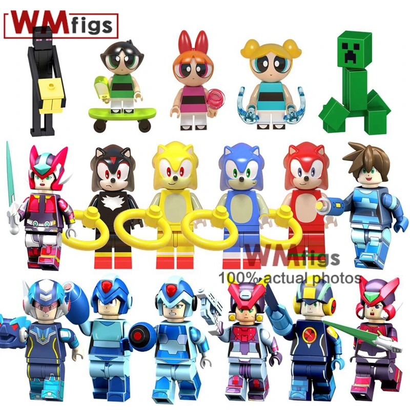 Rockman Mega Man EXE Anime Series building toy block Figures Gift Toys Model