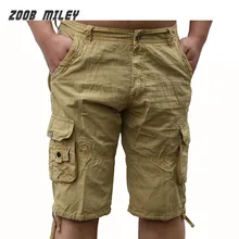 Модные мужские военные карго шорты, много карманов, хлопок, свободный крой, мешковатые, для пляжа, тренировки, Карго, короткие брюки, большой размер
