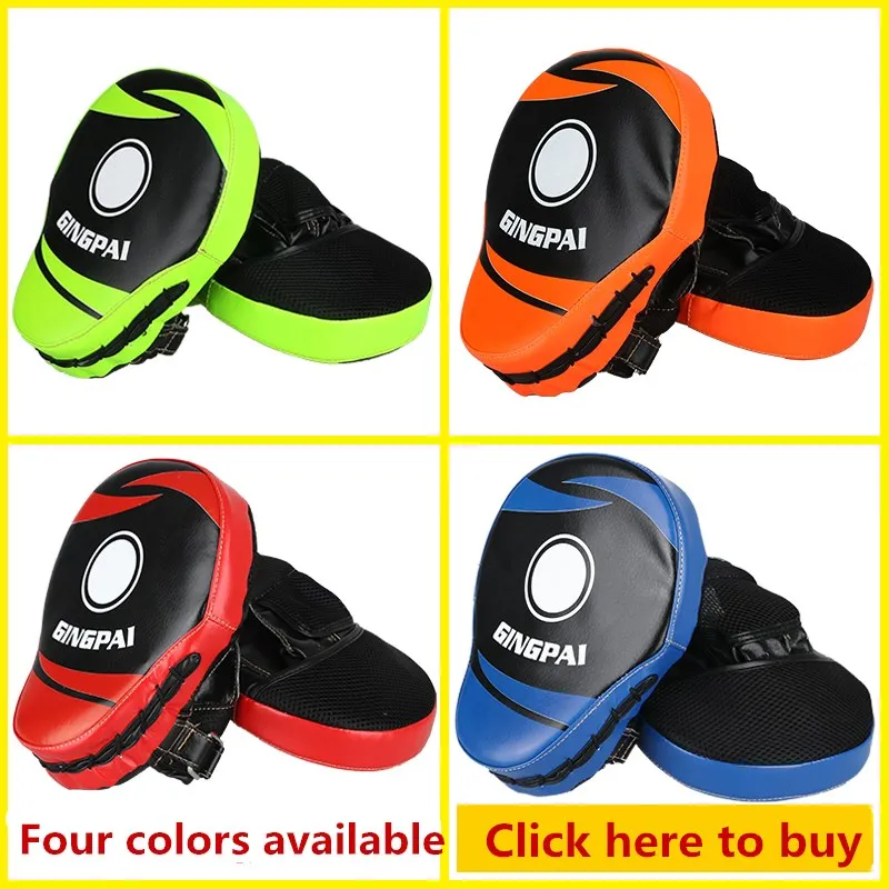 Kick Boxing Protection Pad Muay Thai MMA Training Focus Target Gloves Green