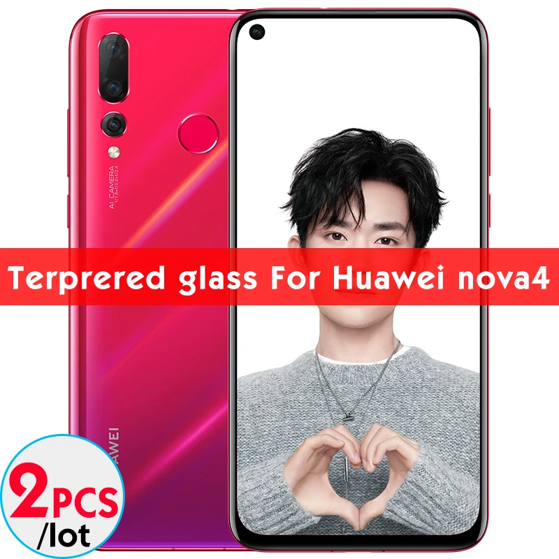 2 шт./лот, матовое закаленное стекло для huawei nova 4 3 2 i lite Y9, Защита экрана для huawei p 10 20 30 lite 6D, закаленное стекло - Цвет: For huawei nova 4