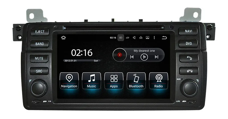 Sale Android 8.0 Car DVD Player for BMW 3 Series E46 M3 with GPS Navigation Radio BT USB AUX DVR WIFI Audio Video Stereo 4Core 4G+32G 0